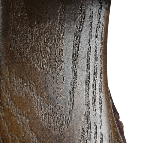 Sonoma | Juliette Bohemian Genuine Suede Leather Brown Slip On Clogs Women's 8 - Picture 11 of 12